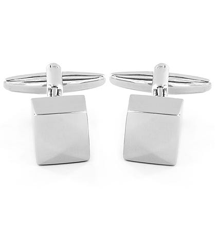Men's Polished Cube Cuff Links